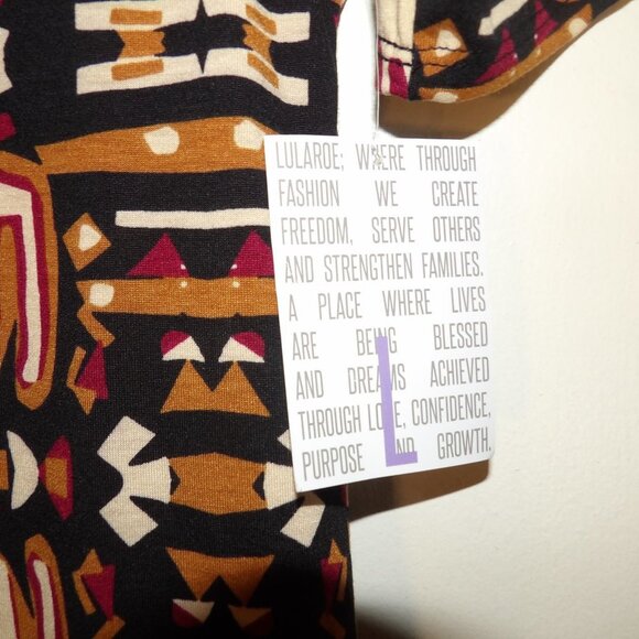 NWT Lularoe Egyptian Pattern Print Maxi Dress Sz L - Picture 5 of 7